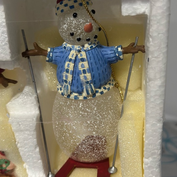 Princess house Festive Snowman Ornament Set - Red, Green, Blue - Picture 2 of 4